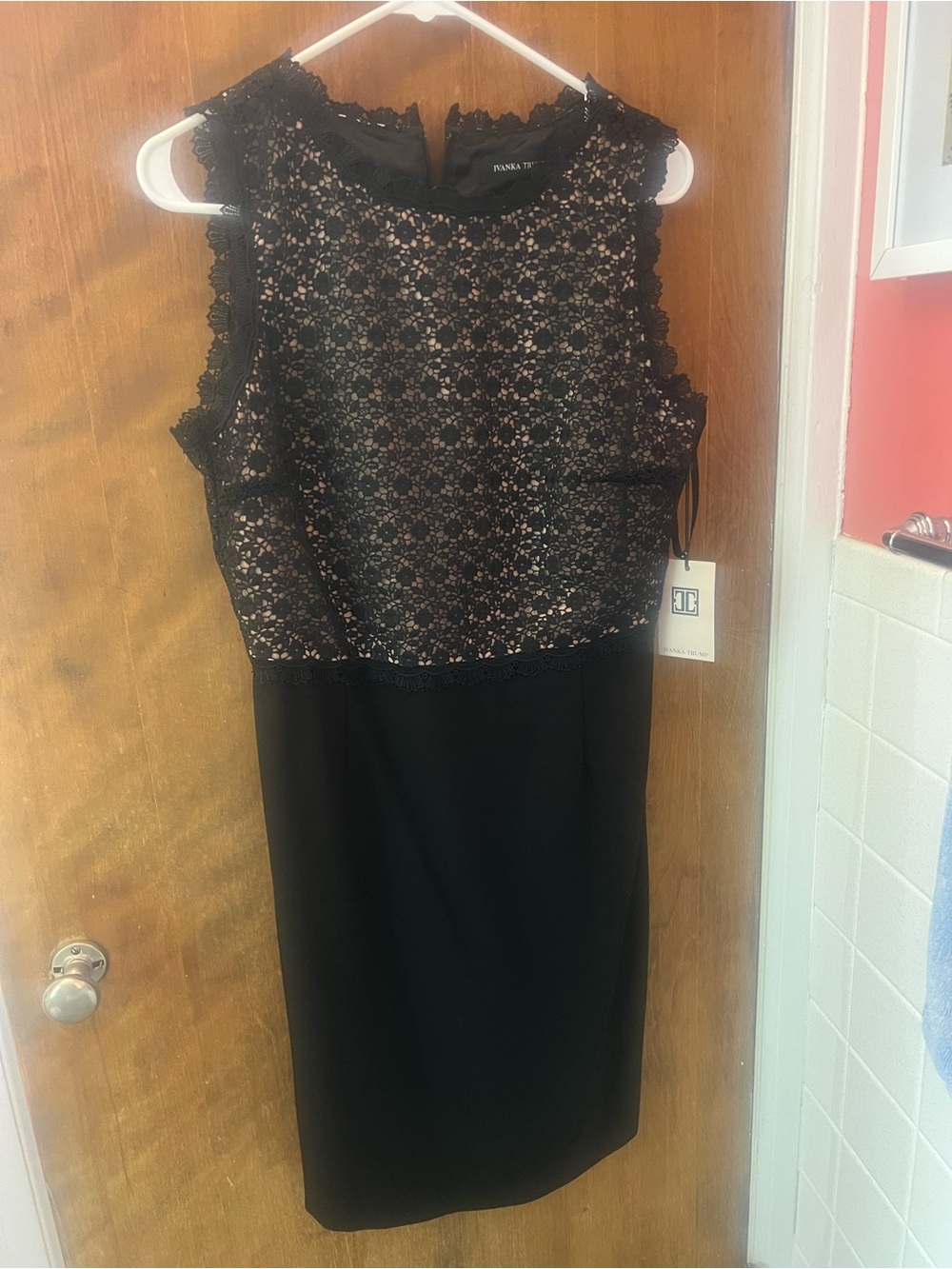 Ivanka Trump Black Lace Sheath Dress